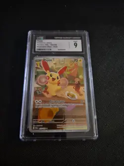 Plusle Paradox Rift Holo Illustration Rare Pokemon TCG Card 193/182 Cgc 9 - Image 1