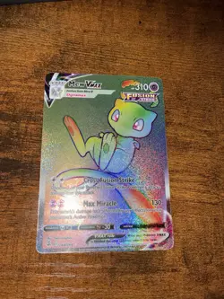 Pokemon TCG Mew VMAX Fusion Strike Secret Rare Holo 2 Card Lot Nintendo English - Image 1