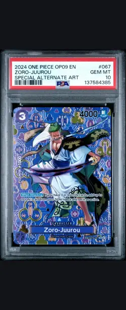 One Piece Card Zoro-Juurou SP OP05-067 R Emperors in the New World OP09 PSA 10 - Image 1