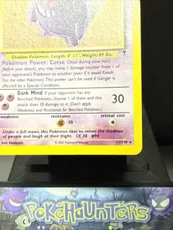 Pokemon Card Gengar 11/110 Legendary Collection Set Holo Rare Light Play - Image 4