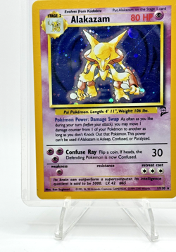 Alakazam #1 Holo Rare Pokemon Base Set 2 WOTC Vintage Card MP/LP - Great Price! - Image 2