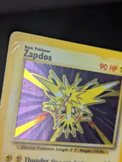 Pokemon TCG Zapdos Base Set Holo Rare Card 16/102 - MP - Image 3