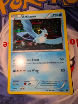 Articuno 27/99 Cosmo Holo Rare B&W Next Destinies Pokemon Card NM - Image 1