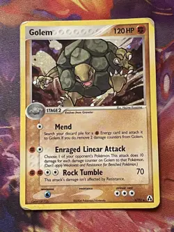Golem 6/92 Holo Rare Legend Maker Pokemon Card - Image 1