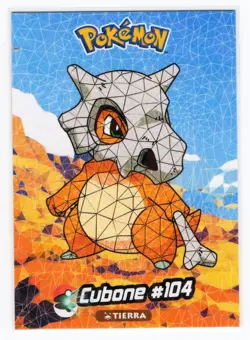 Pokemon - Crystal Card Collection * Cubone #104 CRACKED ICE HOLO - Image 1
