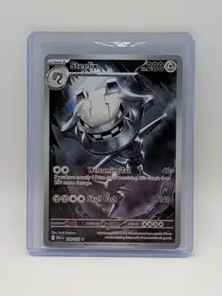 Pokemon Mega Evolution Steelix Full Art Card Illustration Rare 150/132 - Image 1