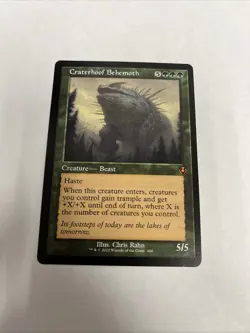 Craterhoof Behemoth Retro Frame Card #480 MTG LP - Image 1