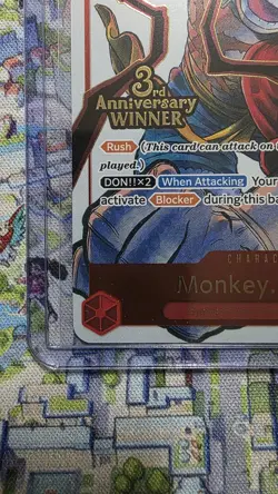 Monkey.D.Luffy - ST01-012 (3rd Anniversary Winner) - One Piece Promotion Card - Image 5