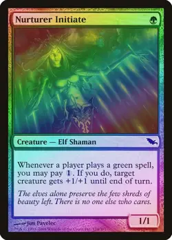 Nurturer Initiate FOIL Shadowmoor NM Green Common MAGIC MTG - Image 1