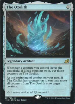 MTG: Ikoria: Lair of Behemoths: Prerelease Foil The Ozolith: LP Condition - Image 1