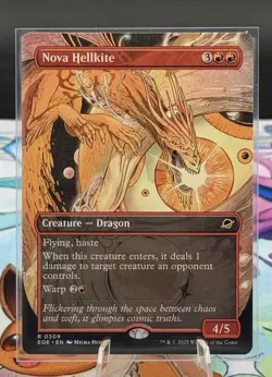 MTG / Nova Hellkite / EOE / #309 / Regular (Borderless) / Rare / NM - Image 1