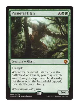 1x Primeval Titan NM-Mint, English Iconic Masters MTG Magic - Image 1