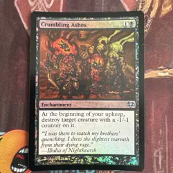 Crumbling Ashes Eventide Foil Played Magic the Gathering MTG English - Image 1