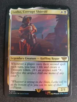 MTG Lotho, Corrupt Shirriff Lotr: Tales of Middle-earth 213 *FOIL* - Image 1