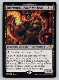 Hidetsugu, Devouring Chaos - Kamigawa: Neon Dynasty MTG - Image 1