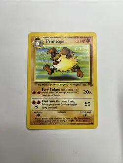 Pokemon TCG Primeape Jungle 43/64 Regular Unlimited Uncommon - Image 1