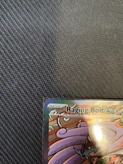 Pokemon TCG Raging Bolt EX Prismatic Evolutions Holo Card 166/131 - Image 5