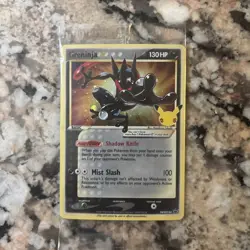 NM/M Pokemon TCG Greninja Gold Star SWSH144 Celebrations Black Star SEALED PROMO - Image 1