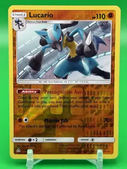 Lucario 67/156 Sm-Ultra Prism Reverse Holo Pokemon TCG Free Shipping NM B3 - Image 1