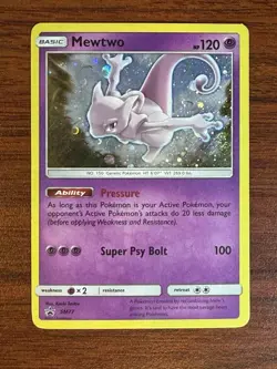 Mewtwo SM77 Pokemon Sun & Moon Black Star Promo Holo - Image 1