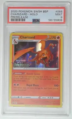 1x V0036: 2020 Charizard - SWSH066 - Prerelease - Holo Rare - SWSH: PSA: 9: MIN - Image 1