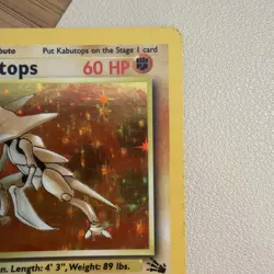 Pokemon TCG Kabutops Fossil 9/62 Holo Unlimited Holo Rare Vintage 2000 MP - Image 4