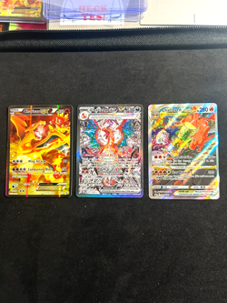 Pokemon lot of 3 Charizards. NM to LP. - Image 1