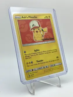 Pokemon Ash's Pikachu SM109 Movie Exclusive Black Star Promo (LP) - Image 3