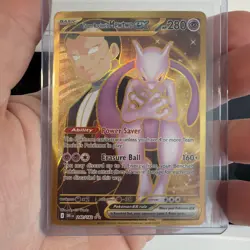 2025 Pokemon SV Destined Rivals Team Rocket's Mewtwo ex #240/182 Hyper Rare *** - Image 1