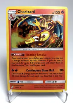 Charizard 14/181 Pokemon Sun & Moon Team Up Cracked Ice Exclusive NM - Image 1