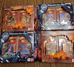 One Piece Illustration Box 5 and box 6 - english Factory Sealed Lot Of 4 - Image 1