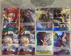 Lot of 8 ONE PIECE OP FOIL SR GOLD NEW ALTERNATE ART ENG JPN KAIDO EMPORIO. HOLO - Image 1