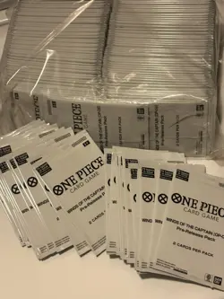 Lot of 100+ One Piece Wings of the Captain Unopened Pre-Release Packs OP-06 - Image 1