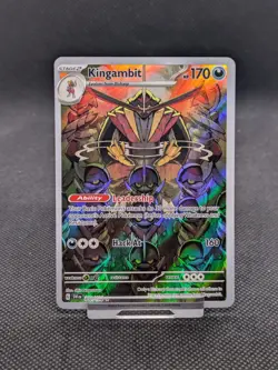 Pokemon Card Kingambit 220/198 Scarlet & Violet Base Set Illustration Rare NM - Image 1