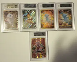 Pokemon Cards Graded English Slab Lot Of 5 BGS - Image 1