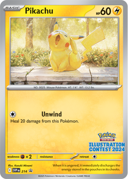 Pokemon TCG: Illustration Contest 2024 Promo Cards, Sealed - SVP 213, 214 & 215 - Image 4