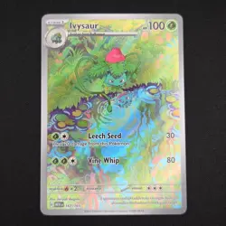 Pokemon TCG Card Ivysaur 167/165 Scarlet & Violet 151 IR *English* - NM - Image 1