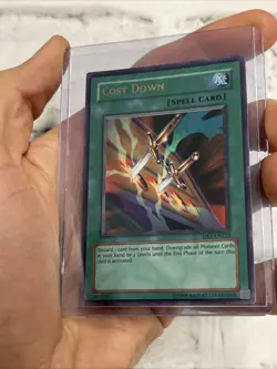 YUGIOH COST DOWN DR1-EN215 ULTRA RARE LIGHT PLAY LP VINTAGE VTG YUGIOH! CARD - Image 1
