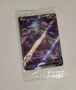 Pokemon Mewtwo V SWSH229 Holo Sword & Shield Promo Full Art TCG Sealed TCG Card - Image 1
