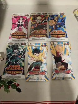 My Hero Academia CCG Booster Pack Collectible Card Game Lot Of 6 New Sealed - Image 1