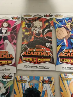 My Hero Academia CCG Booster Pack Collectible Card Game Lot Of 6 New Sealed - Image 3