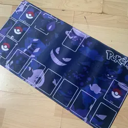 Gengar Rubber Playmat Play Mat For Tcg Trading Card Game Zones Outlines Pokemon - Image 1