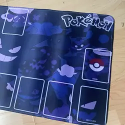 Gengar Rubber Playmat Play Mat For Tcg Trading Card Game Zones Outlines Pokemon - Image 2