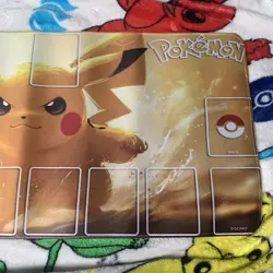 Pikachu Rubber Playmat Play Mat For Tcg Trading Card Game Zones Beginners Learn - Image 3