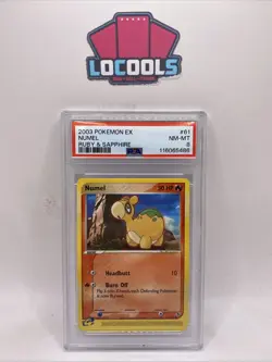 PSA 8 Near MINT Numel 61/109 ex Ruby & Sapphire 2003 Pokemon Card - Image 1