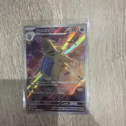 Pokemon TCG Tyranitar Holo Card Paldea Evolved 222/193 - Image 1