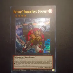 Yu-Gi-Oh! Battlin’ Boxer King Dempsey LD10-EN036 1st Edition Ultra Rare NM Card - Image 1