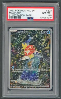 Pokemon Cards - PSA 8.5 Magikarp 203/193 - Paldean Fates IR - NM-MT+ - PSA8.5 - Image 1