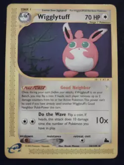 Wigglytuff 34/144 Pokemon Trading Card Game eCard Skyridge Near Mint TCG NM - Image 1