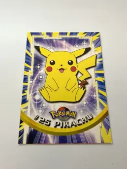 *MISCUT ERROR* Pokemon Pikachu Card #25 1st Ed TV Animation Series Non-Holo - Image 1